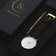 Sandell Day Signature Black Leather Horlogewatch.nl