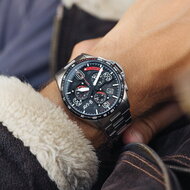 AVI-8 P-51 Mustang Blakeslee AV-4077-11 Chronograph Legion Horlogewatch.nl