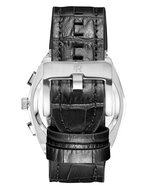 Paul Rich Motorsport Silver Black Leather Horlogewatch.nl