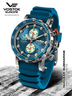 Vostok Europe SSN-571 Nuclear Submarine Chrono VK61-571A610 Horlogewatch.nl