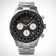 Detomaso Firenze Chronograph Black Steel Silver D08-04-23 Horlogewatch.nl