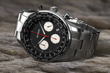 Detomaso Firenze Chronograph Black Steel Silver D08-04-23 Horlogewatch.nl