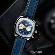 Marchand Driver Chronograph Blue Reverse Panda image link Horlogewatch