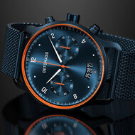 Detomaso Sorpasso Chronograph Velocit&agrave; Blue Orange D02-35-09 Horlogewatch