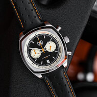 Marchand Driver Chronograph Black Reverse Panda Horlogewatchnl