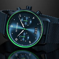 Detomaso Sorpasso Chronograph Limited Edition Velocit&agrave; Blue Green D02-39-09 Horlogewatch