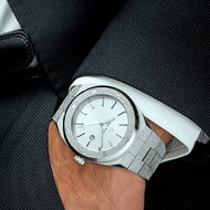 Paul Rich Frosted Apollo&#039;s Silver 45 mm Horlogewatch