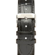 Tayroc Belton Silver Black Leather Horlogewatch