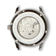 Tayroc Belton Silver Black Leather Horlogewatch