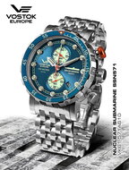 Vostok Europe SSN-571 Nuclear Submarine Chrono VK61-571A610-B Horlogewatch