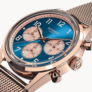 Detomaso Heritage Chronograph Rose Blue D12-06-58 Horlogewatch