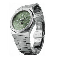 Valuchi Lunar Calendar Silver Green Horlogewatch