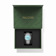 Valuchi Lunar Calendar Silver Ice Blue Horlogewatch