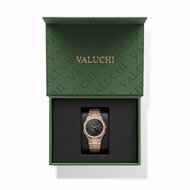 Valuchi Lunar Calendar Rose Gold Black Automatic Horlogewatch