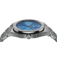 Valuchi Date Master Silver Blue 36 mm Horlogewatch