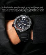 Paul Rich Aquacarbon Pro Shadow Black Sunburst Horlogewatch