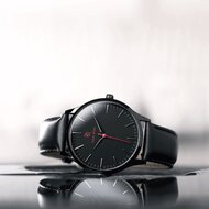 Paul Rich Huntington Black Leather Hampton Horlogewatch.nl