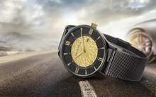 Bromwick Tower Gold Black Mesh Watch Horlogewatch.nl