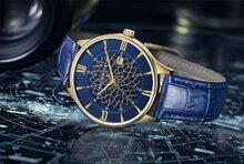 Bromwick Tower Blue Leather Watch Horlogewatch.nl