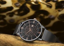 Bromwick Tower Rose Gold Black Mesh Horlogewatch.nl