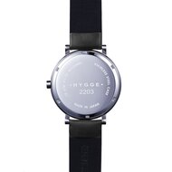 Hygge 2203 White Black Leather MSL2203C(BK) Horlogewatch.nl